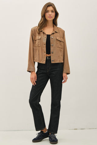 CLAY CROPPED JACKET