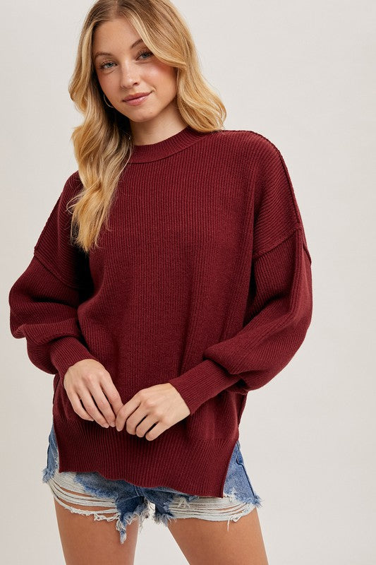 MAROON SWEATER