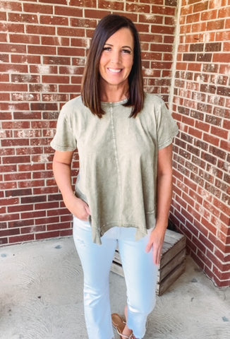 SHARK BITE HEM TEE